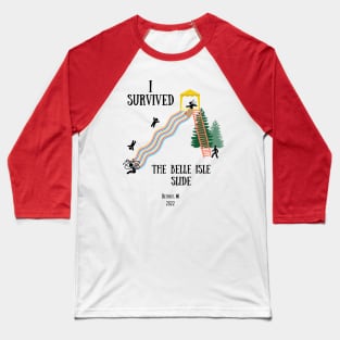 I survived the Belle Isle Slide blk Baseball T-Shirt